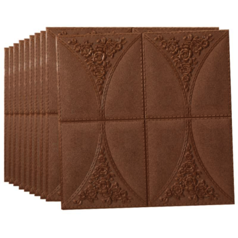 4 x tapet maro 3d autocolant / autoadeziv, 70cm x 70cm x 6 mm 